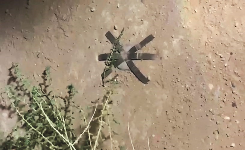 المواطن غطى أحد اللغمين بأغصان شجر قبل التعامل معهما﻿