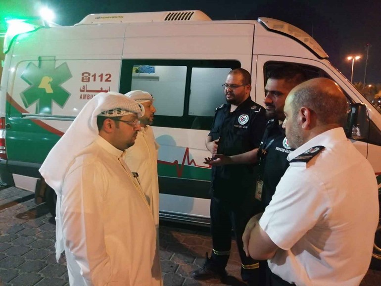 جولة تفقدية للاطمئنان على تجهيزات الطوارئ الطبية ونقاط الإسعاف بجوار الحسينيات
