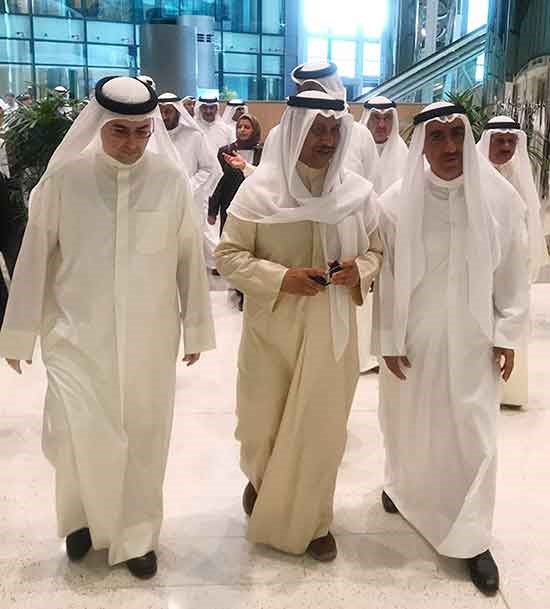 سمو الشيخ جابر المبارك ومدير جامعة الكويت د.حسين الأنصاري