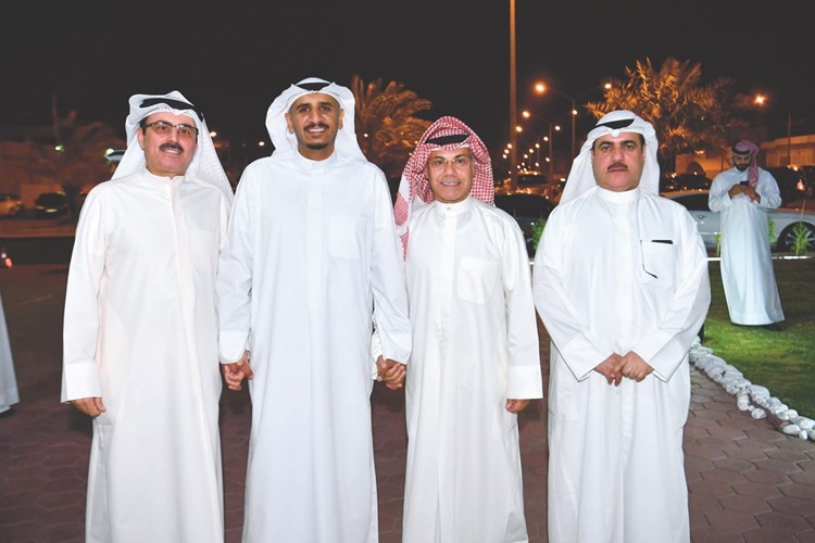 يوسف فلاح العلي وخالد العلي ووليد الخبيزي مع خالد الغانم﻿