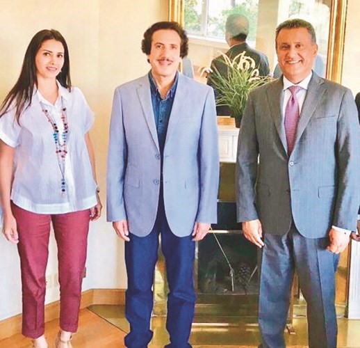 السفير الشيخ عزام الصباح خلال زيارة مكتب المندوبية الدائمة﻿﻿لدى مقر منظمة (فاو) ﻿