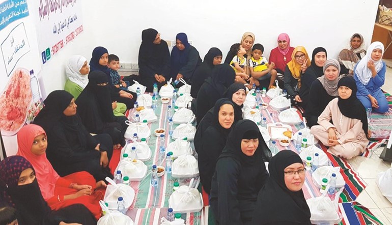 إفطار صائم للمهتديات الجدد﻿