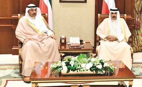 سمو نائب الامير مستقبلا الشيخ صباح الخالد ﻿
