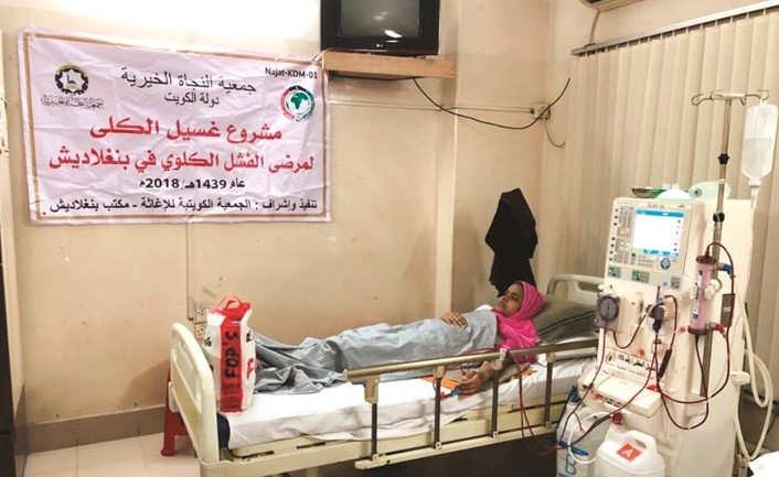 إحدى المريضات المستفيدات من مشروع علاج الفشل الكلوي﻿