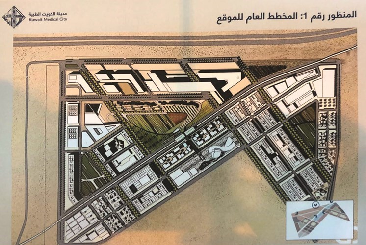 المخطط العام لموقع المدينة﻿