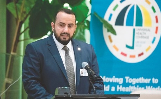 الشيخ د.باسل الصباح خلال الاجتماع﻿