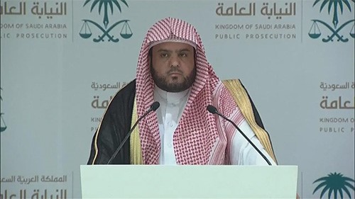 بالفيديو.. النيابة العامة‬ تعلن في بيان لها نتائج التحقيق التي أجريت حتى تاريخه مع الموقوفين الواحد والعشرين في قضية مقتل المواطن جمال خاشقجي رحمه الله