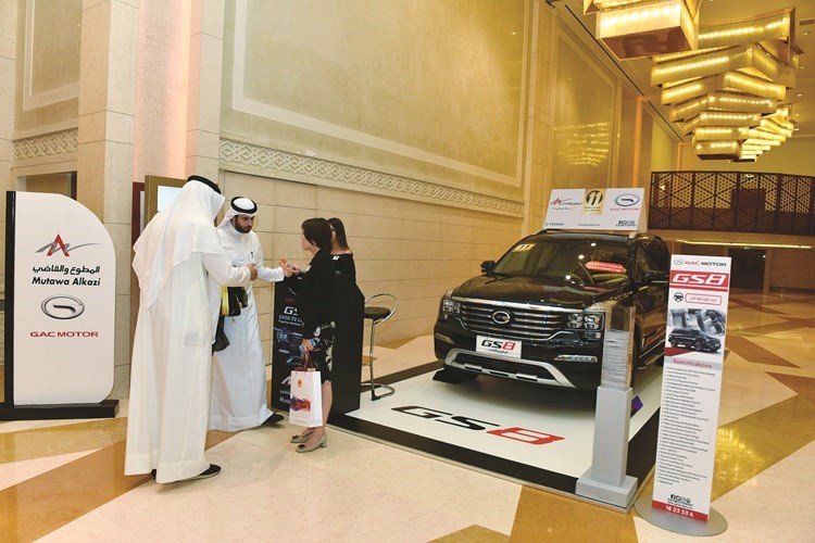 مركبة GS8 خلال عرضها في جناح خاص بـ GAC﻿