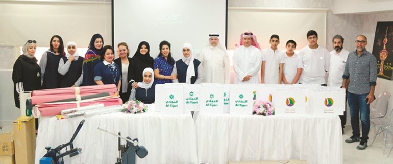 جانب من زيارة التجاري إلى إدارة التربية الخاصة﻿