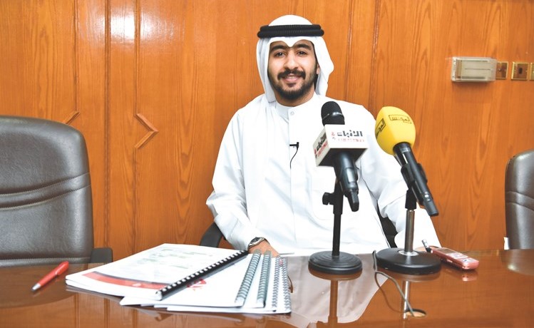 محمد الخويتيم خلال المؤتمر الصحافي (ريليش كومار)﻿