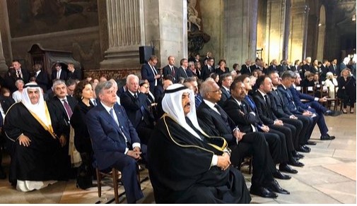 ممثل الأمير يحضر مراسم تشييع الرئيس الفرنسي الأسبق جاك شيراك
