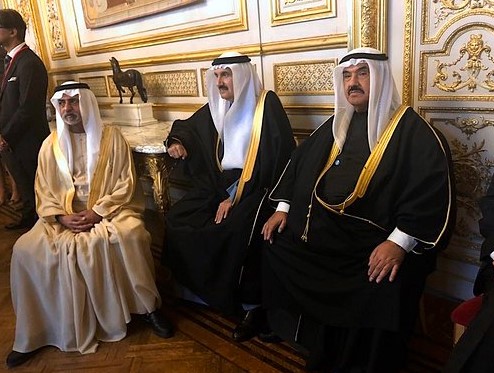ممثل الأمير سمو الشيخ ناصر المحمد خلال مشاركته في مراسم تشييع الرئيس الفرنسي الأسبق جاك شيراك 