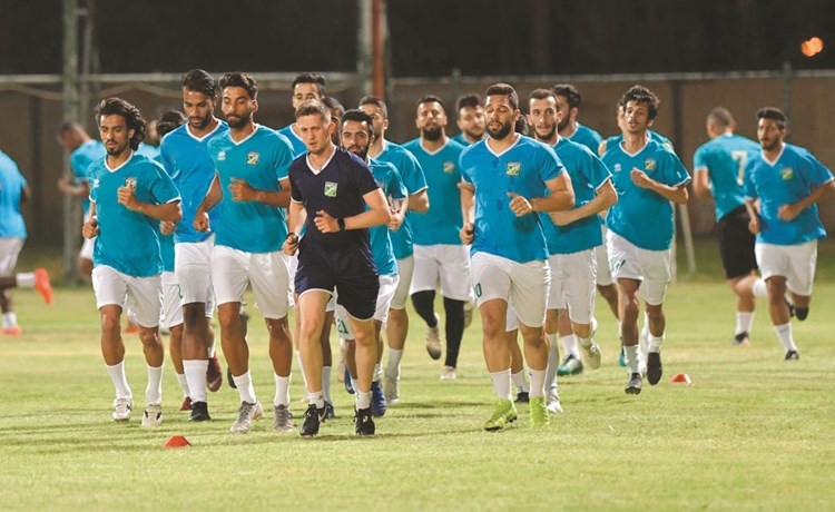 جانب من تدريبات العربي	 (المركز الإعلامي للعربي)﻿