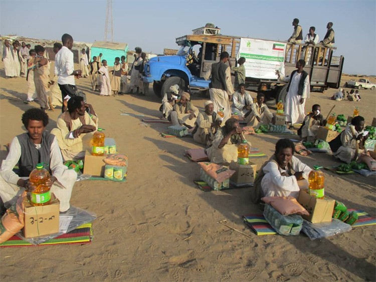 الهيئة الخيرية تدشن مخيماً لإيواء وإغاثة 500 أسرة سودانية