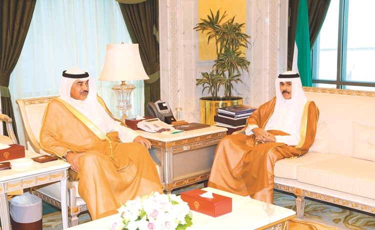 سمو نائب الأمير مستقبلا الشيخ صباح الخالد ﻿
