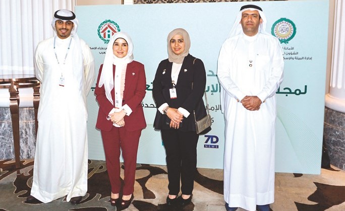 د.جنان بوشهري خلال مشاركتها في المنتدى الوزاري العربي المنعقد في دبي﻿