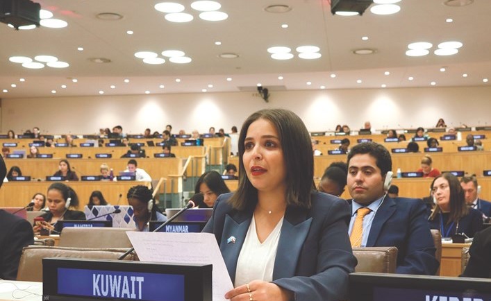 الملحق الديبلوماسي ببعثة الكويت الدائمة لدى الأمم المتحدة هلا الغربللي﻿