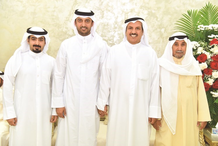 السفير القطري بندر العطية يهنئ مسفر بن شليويح ومنصور خالد بن شليويح وم.سعد بن شليويح﻿
