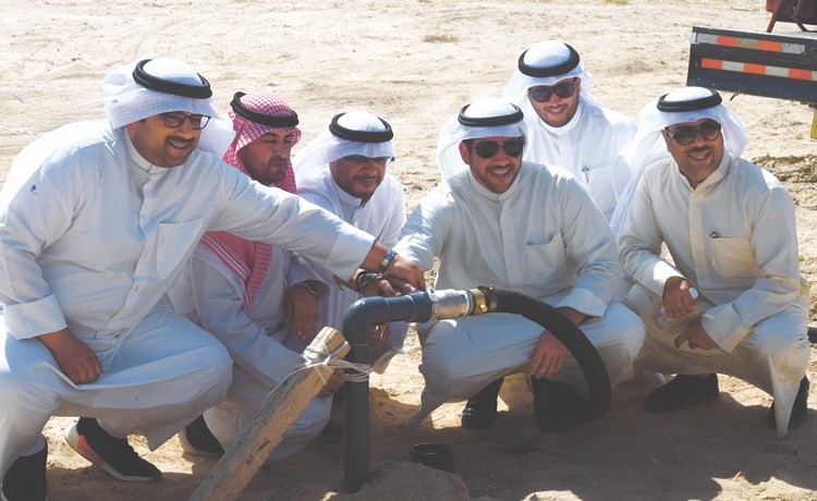  وفتح مصدر المياه للنباتات الجديدة﻿