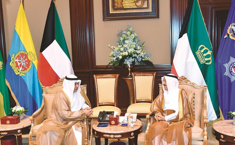 سمو الأمير مستقبلا الشيخ خالد الجراح﻿