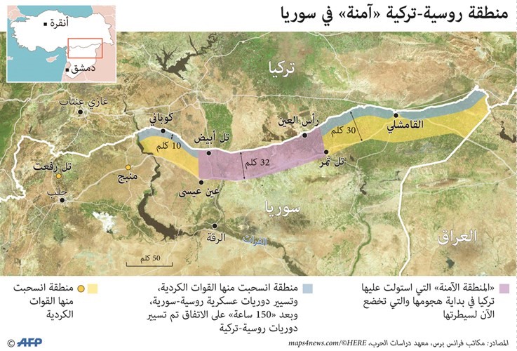 بدء تنفيذ اتفاق بوتين - أردوغان في سورية.. وترامب يهلل لـ«النجاح الكبير»