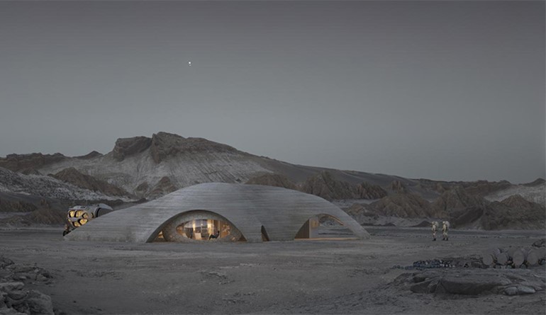 تخيل للحياة على المريخ من شركة "Hassell" للتصميم في لندن