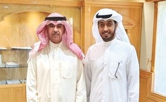 الشيخ عبدالعزيز الصباح مستقبلا فلاح الهيفي﻿