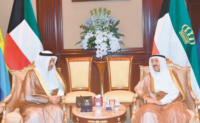 صاحب السمو الأمير مستقبلا سمو الشيخ جابر المبارك﻿