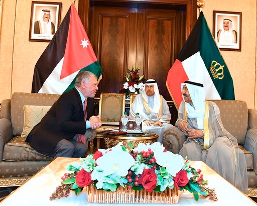 جلسة مباحثات رسمية بين صاحب السمو الأمير الشيخ صباح الأحمد وملك الأردن عبدالله الثاني 