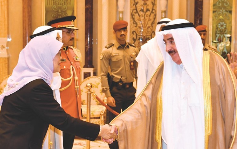 الشيخ سالم صباح الناصر مرحبا بضيفة الكويت ﻿