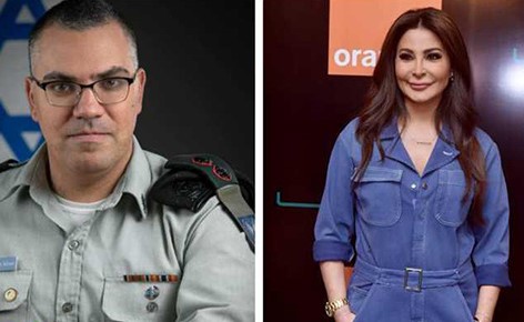 شاهد.. "المتحدث باسم الجيش الاسرائيلي" يتغزل بالفنانة "إليسا" ويهديها أغنية .. والأخيرة تشتمه!