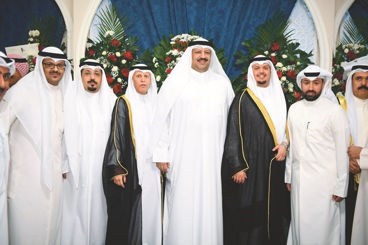 فهد البغيلي وسعد الظاهر مع المعرس وم.أحمد الراجحي وم.عبدالله الراجحي﻿