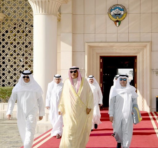 مبعوث صاحب السمو الشيخ صباح الخالد خلال توجهه إلى السعودية 