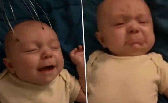 بالفيديو.. مساج للرأس.. حيلة جديدة لإقناع طفلك الرضيع بالتوقف عن البكاء