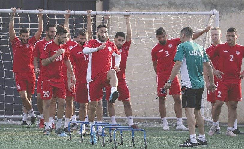 لاعبو لبنان يتدربون بجدية ﻿