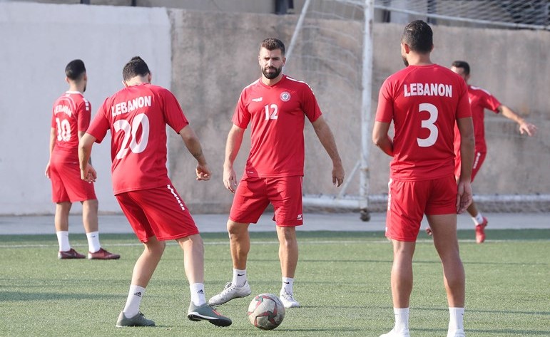 لاعبو لبنان استعدوا لمواجهة كوريا الجنوبية﻿