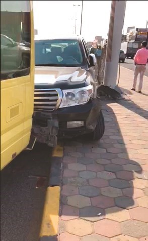 من الحادث المروري﻿