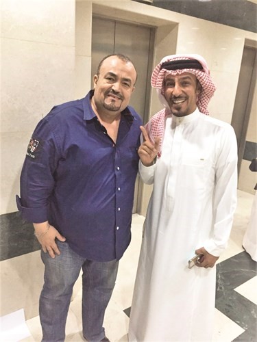 عبدالمحسن النمر والزميل ياسر العيلة﻿