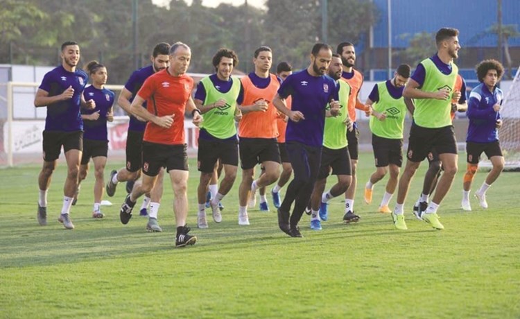جدية في تدريبات الاهلي﻿