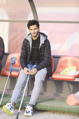 حمدي فتحي يظهر في تدريبات الاهلي﻿