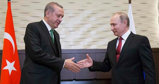 الرئيس الروسي فلاديمير بوتين ونظيره التركي رجب طيب إردوغان (أرشيفية)