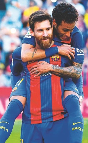 برشلونة للإبقاء على ميسي ويسعى لاستعادة نيمار
