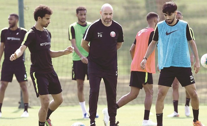 لاعبو قطر في التدريبات الاخيرة ﻿