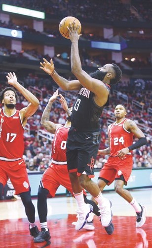 هاردن يقود «روكتس» إلى الفـــوز الثامن في الـ «NBA»