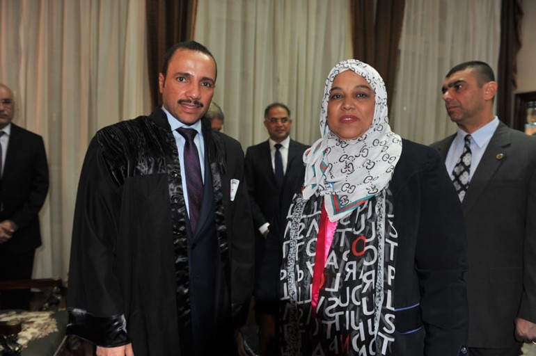    رئيس مجلس الأمة مرزوق الغانم  مع الزميلة هناء السيد