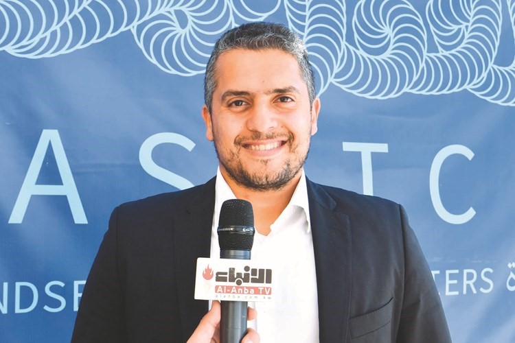 سيف أبوزيد متحدثا لـ الأنباء على هامش المؤتمر﻿