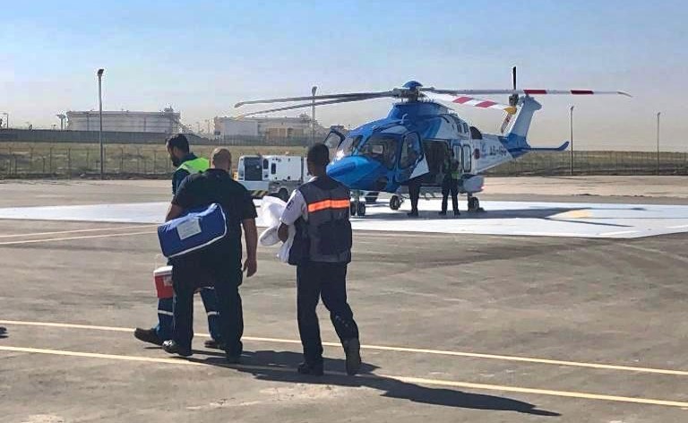 نفط الكويت تنفذ أول عملية إخلاء طبي جوي بالقطاع النفطي