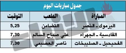 القادسية يصطدم بالجهراء في كأس الاتحاد اليوم