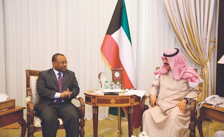خالد الجارالله خلال استقباله سفير تنزانيا﻿