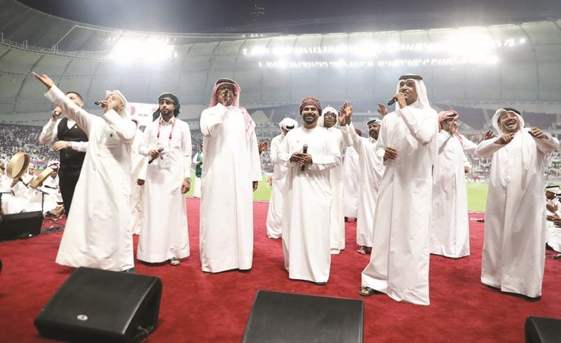 يوسف العماني مع أوراس في حفل افتتاح كأس خليجي ٢٤﻿